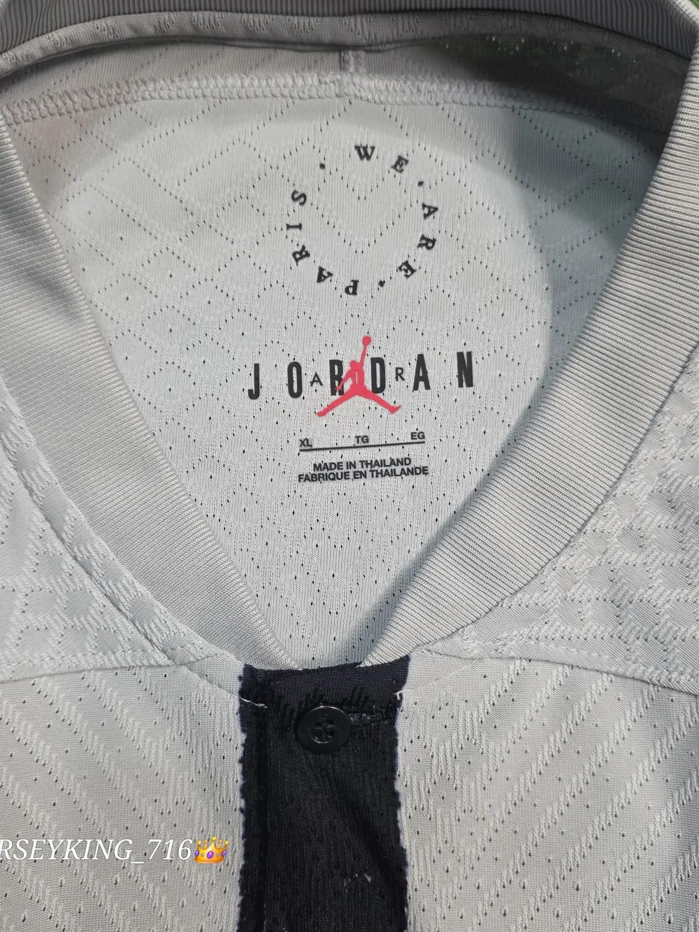 Jordan X PSG Neymar Jr #10 2022/2023 Authentic Away Gray Jersey New Ligue 1 Patc